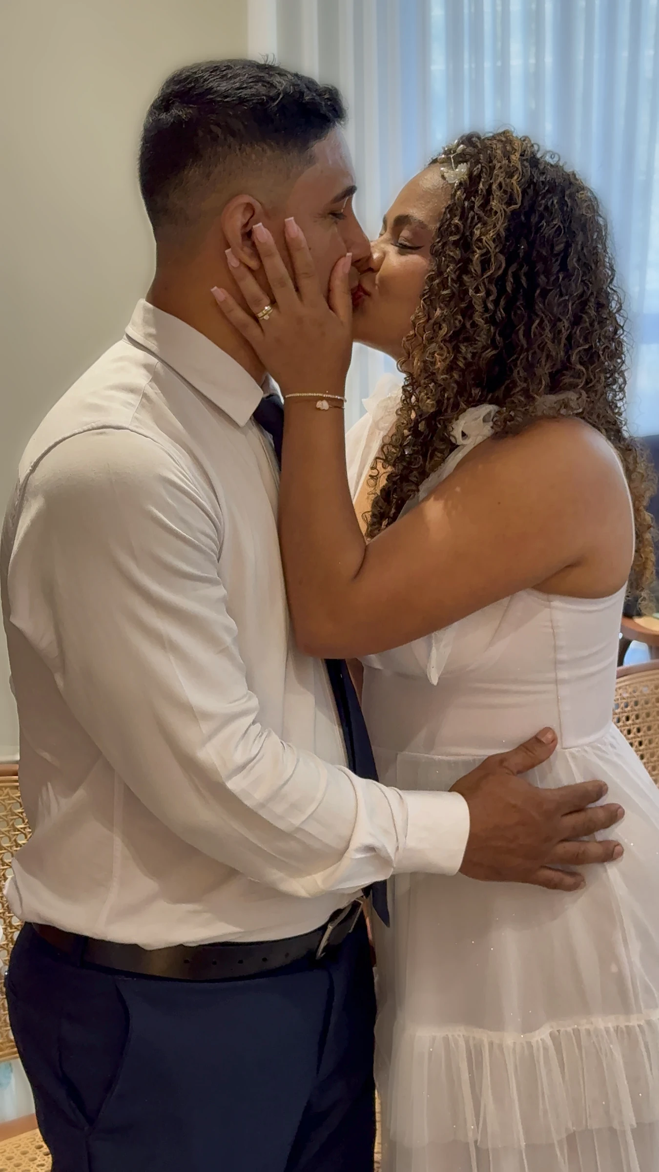 Izaias e Andressa celebrando o amor